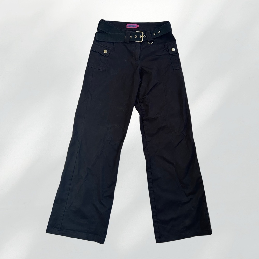 Edikted Black Wide-Leg Pants